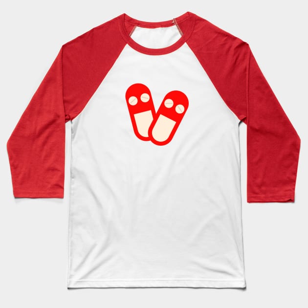 Happy Pills Baseball T-Shirt by viktorhertz